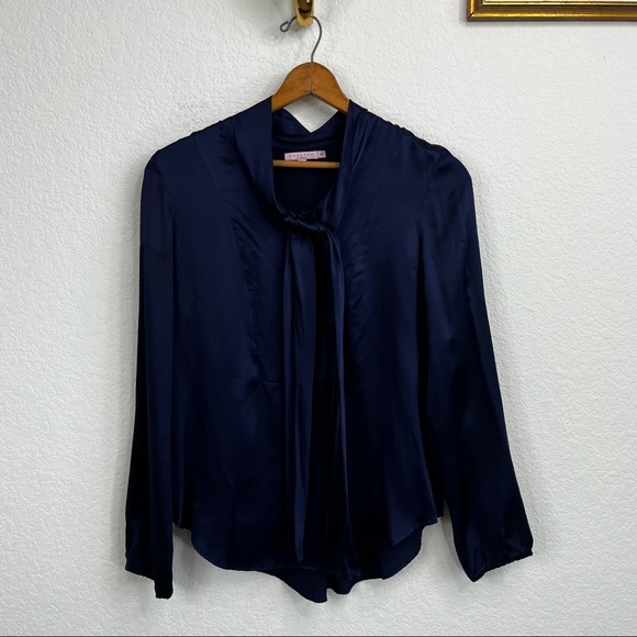 Calypso St Barth Peasant Tie Blouse - Picture 2 of 11